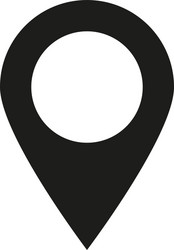 pointer icon navigation and location symbol vector image
