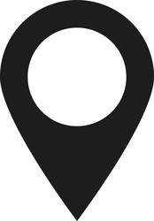 Pointer icon navigation and location symbol vector