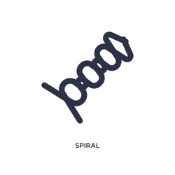 Spiral icon on white background simple element vector