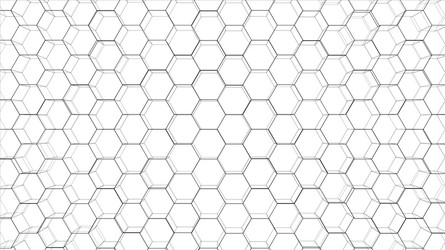 abstract background hexagons outline vector image