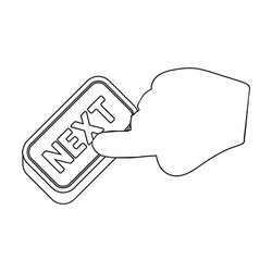 Click the button next e-commerce single icon vector