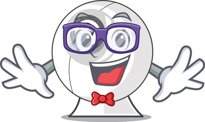 geek webcam on the computer table character vector image