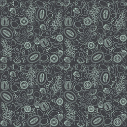 Healthy food background with hand drawn fruits vector