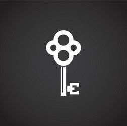 key icon on background for graphic and web design vector image
