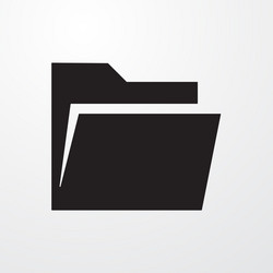 Simple Folder Icon - Expanded Royalty Free Vector Image