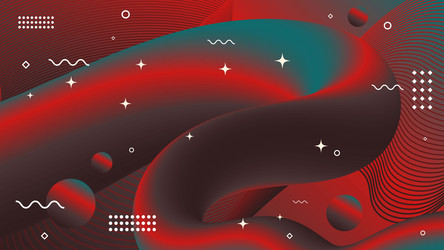 abstract geometric background of flowing element vector image