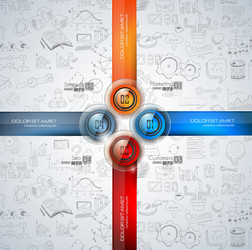 Modern Data Classification Template vector image