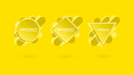 Set of modern abstract banner background vector