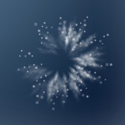 Abstract snow explosion vector