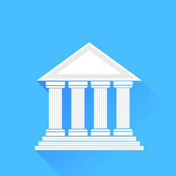 Greek temple Royalty Free Vector Image - VectorStock