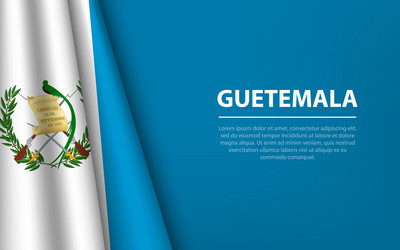 Guatemala Flag Background with Copy Space vector image