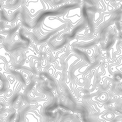 seamless pattern topographic map background vector