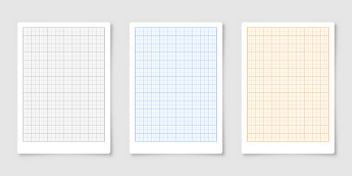 Sheet of graph paper with grid millimeter vector