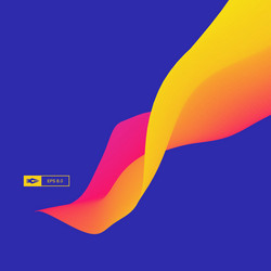 3d wavy background dynamic effect abstract design vector image