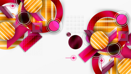 dynamic complex geometric abstract background vector image