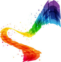 Dynamic Geometric Wave Background vector image