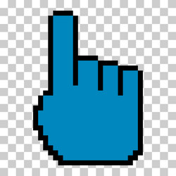 Mouse cursor pixel icon web click symbol computer vector