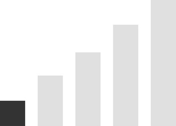 simple bar chart increasing values vector image