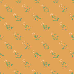 elephants seamless repeat pattern design vector image
