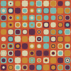 Geometric abstract pattern with simple shapes vector
