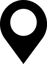 map pointer gps icon vector image
