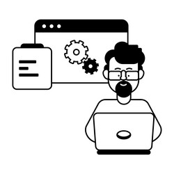 web developer vector image
