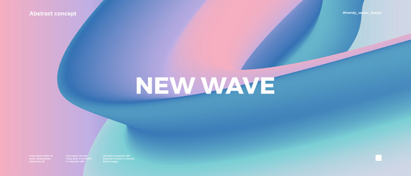Fluid Gradient Abstract Shapes vector image