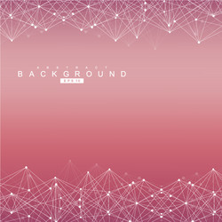 geometric abstract background with connected line vector image