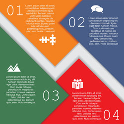 Infographic report template with text and icons vector