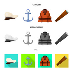 isolated object journey and seafaring symbol vector image