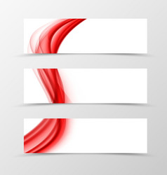 set of header banner wave design vector