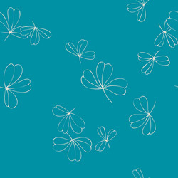 abstract seamless pattern with trefoils vector image