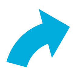 circular arrow pointer shape element vector image