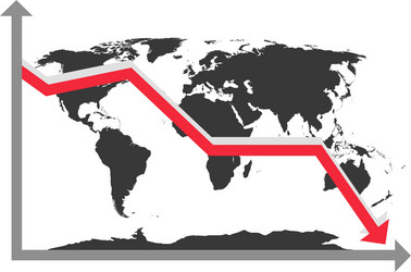 Global Map Data Visualization vector image