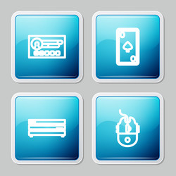 set line create account screen playing card vector image