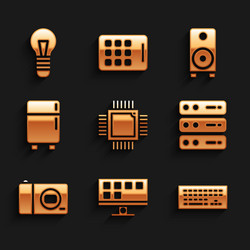 set processor with microcircuits cpu smart tv vector