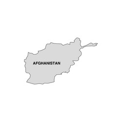 afghanistan country map vector