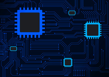Circuit technology background with hi-tech digital vector