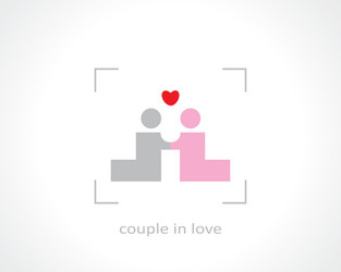 Couple in love vector