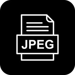 Jpeg file document icon vector