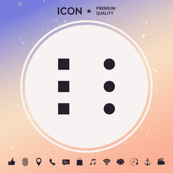 menu icon for mobile apps and websites vector image