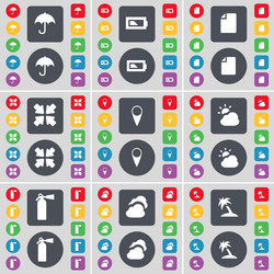umbrella battery file deploying screen checkpoint vector image