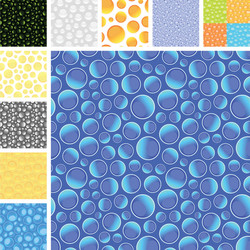 Glossy Abstract Water Droplets Pattern vector
