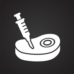 Gmo icon on background for graphic and web design vector
