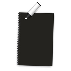 notepads for booklet design notebook paper vector image