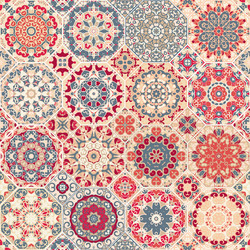 set of octagonal and square patterns vector image