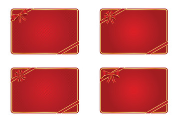 blank gift cards vector