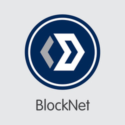 blocknet digital currency - sign icon vector