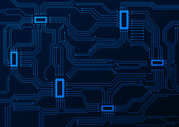 Circuit technology background with hi-tech digital vector