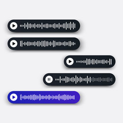 voice chat with different status messages vector image